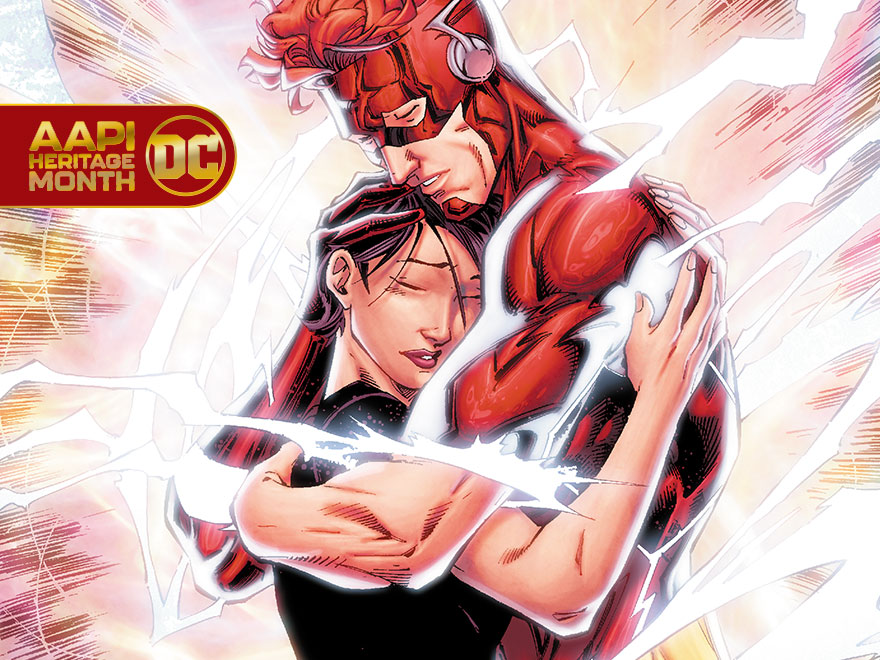 Wally West and Linda Park comic 