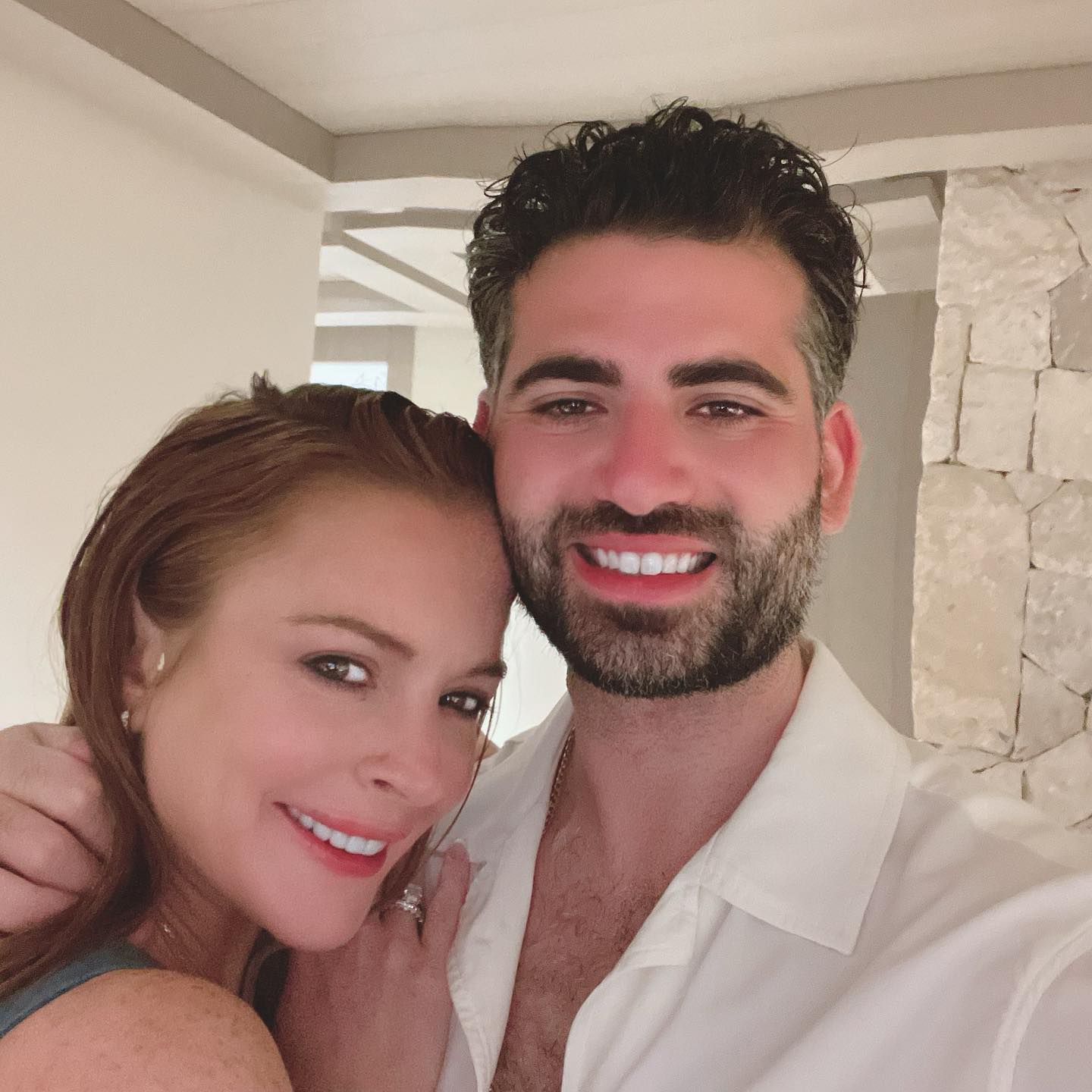 Lindsay Lohan and fiancé Bader Shammas
