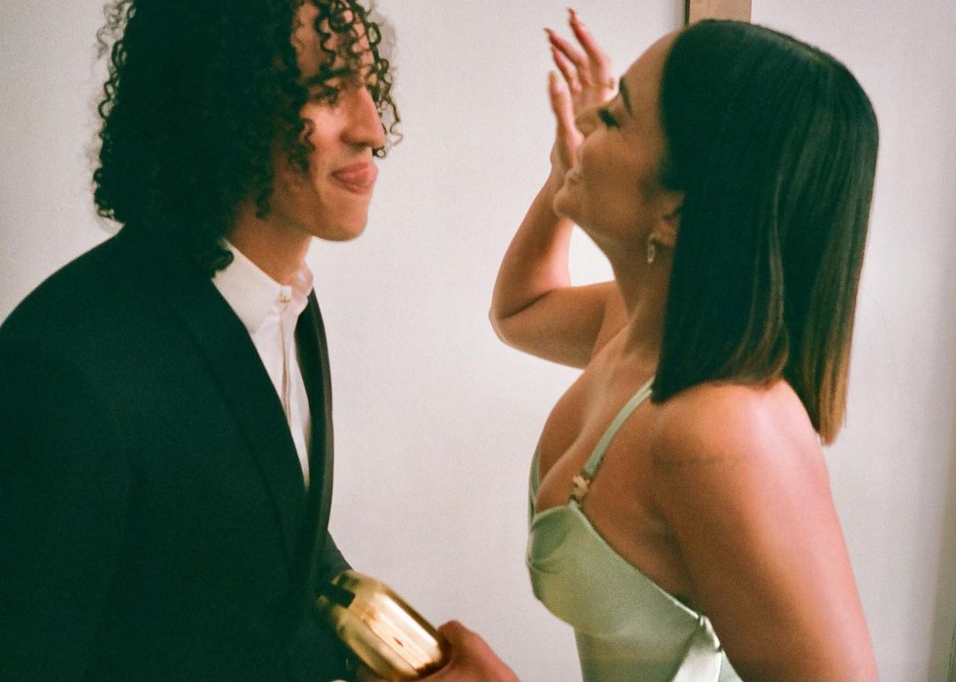 Vanessa Hudgens sharing a sweet picture of her and boyfriend, Cole Tucker celebrating his birthday